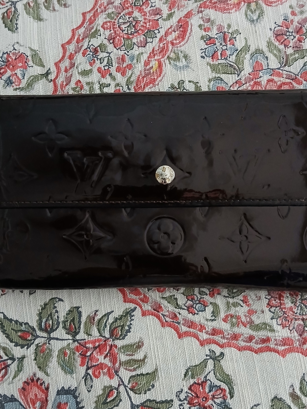 Louis Vuitton Plum Patent Monogram Continental Wallet